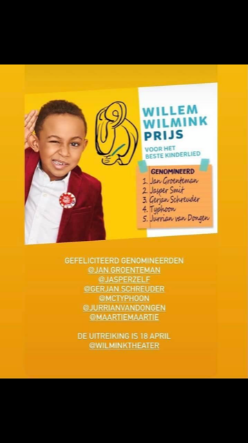 Klokhuislied Ziekenhuis wint Willem Wilmink Publieksprijs 2021